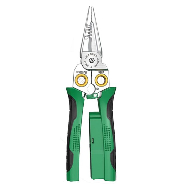 Multifunctional Wire Stripping Pliers Stainless Steel Cable Cutter Scissors With Comfortable Grip for Home Workshop Use