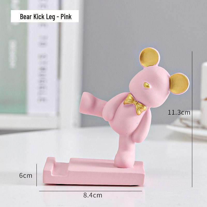Cute Cartoon Phone & Tablet Holder: Creative Desk Ornament for Home or Office Gifts