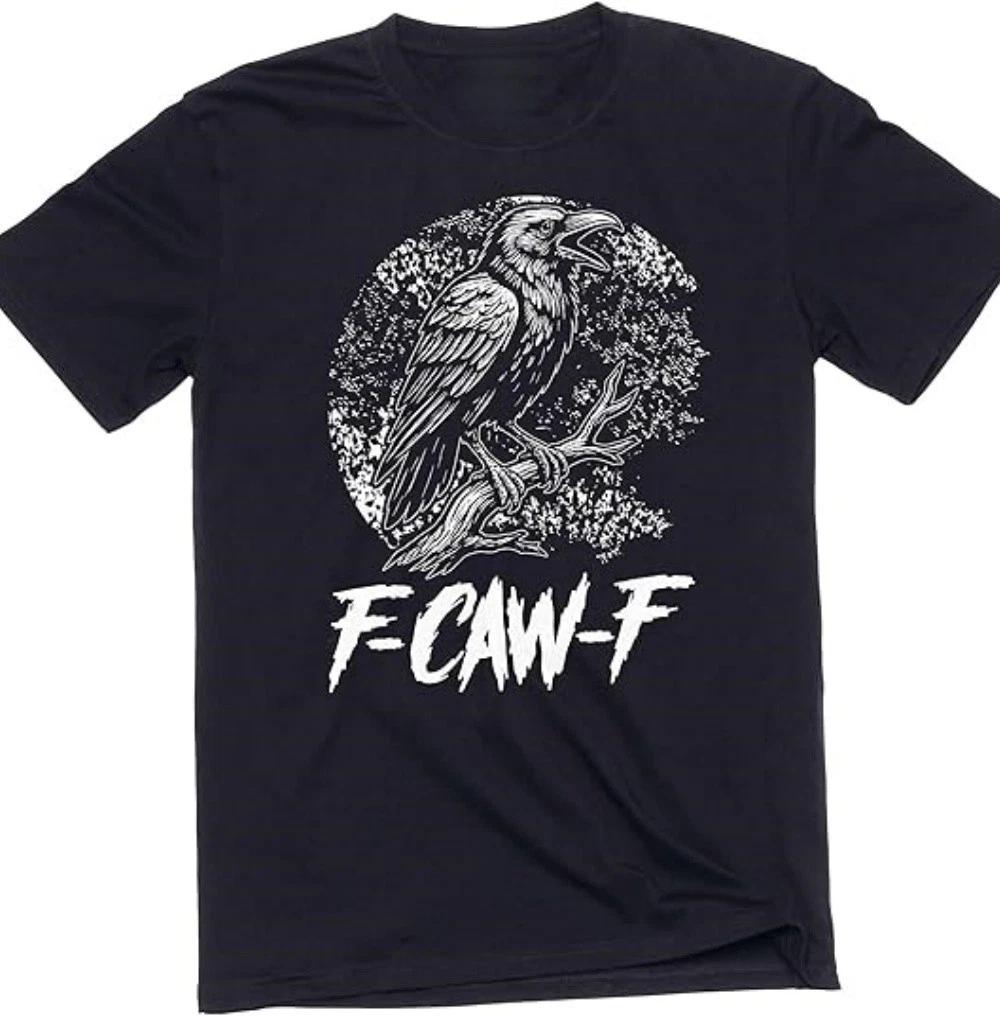 Смешная футболка с вороном F-Caw-F M