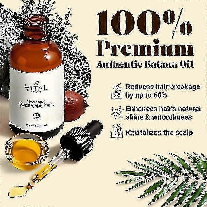 1-5x Strands Organic Batana Oil for Hair Growth for All Hair Types 60ml