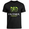 Dad Father Energy Funny Parody Black Graphic T-Shirt