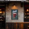 Vintage Art Cocktail Poster Metal Tin Sign Dark Beer Mug With Wheat Metal Signs for Home Pub Bar Wall Decor Plaque