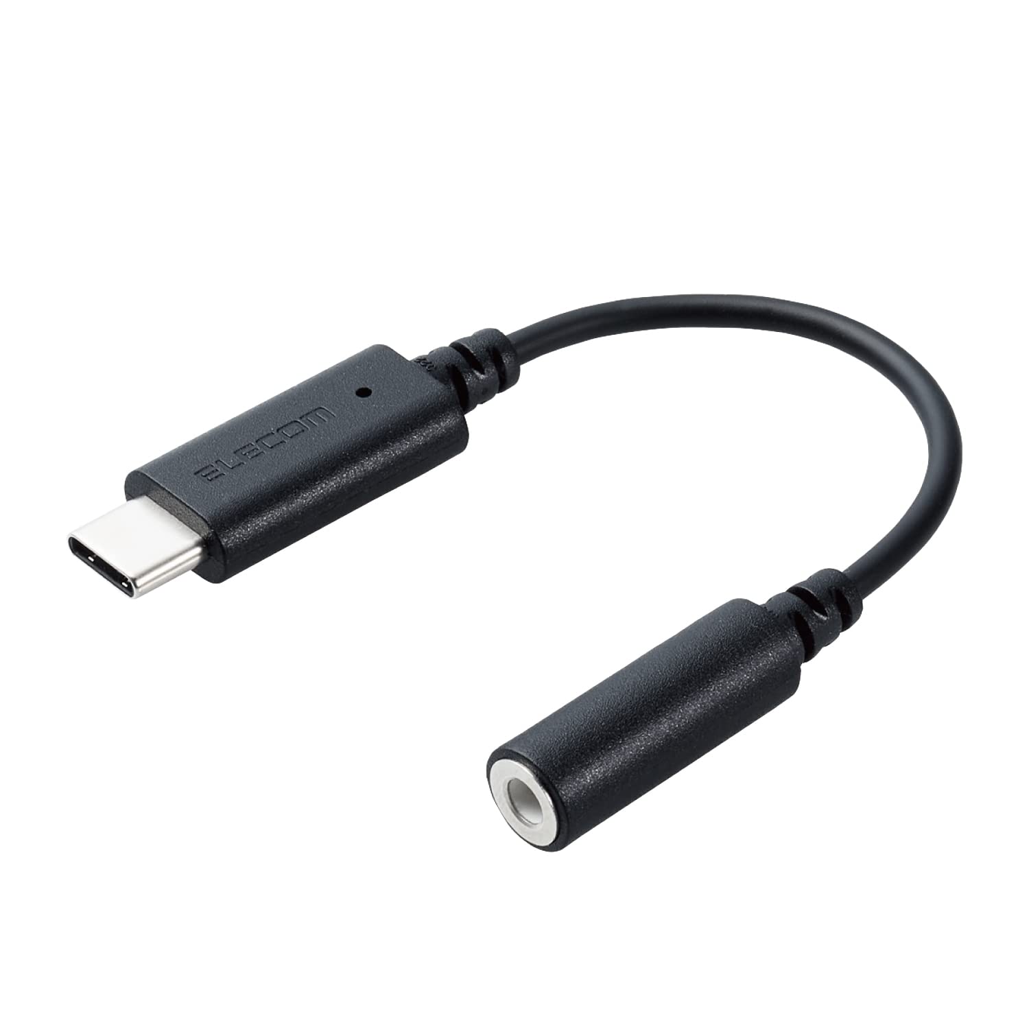 

ELECOM Audio Adapter with DAC Black Compatibility with iPhone 16 USB-C & 3.5mm [Music/Call] [Verified Series] MPA-C35DBK