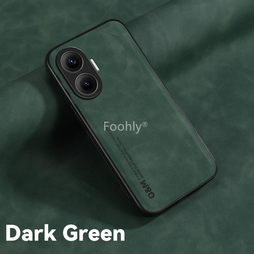 Funda Magnética a Prueba de Golpes de Cuero Nobuk para Xiaomi Poco F7 5G Cubierta Protectora Coque Funda Capa a Prueba de Golpes