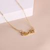 Korean Fashion Rhinestone Crystal Crown Queen Necklace