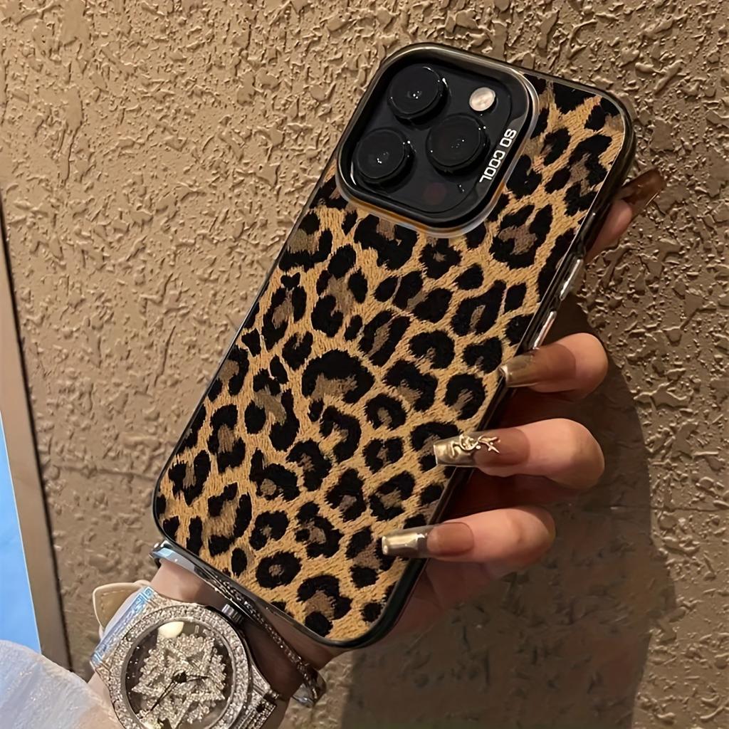 Vollbild-Leopardenmuster Schwarz Vitalität Hülle Handyhülle für iPhone 16 Pro Max 15 14 13 12 11 Pro MAX Mattes Rückseiten-Cover