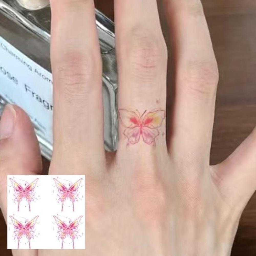 15Pcs Waterproof Temporary Tattoo Stickers Set Mini Finger Fake Tattoo for Women Girl Body Art