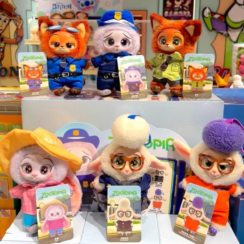 New 100% Zootopia Judy Nick Figure Model Ornament Cartoon Cute Nick Figure Toy Collect Doll Kid Birthday Gift