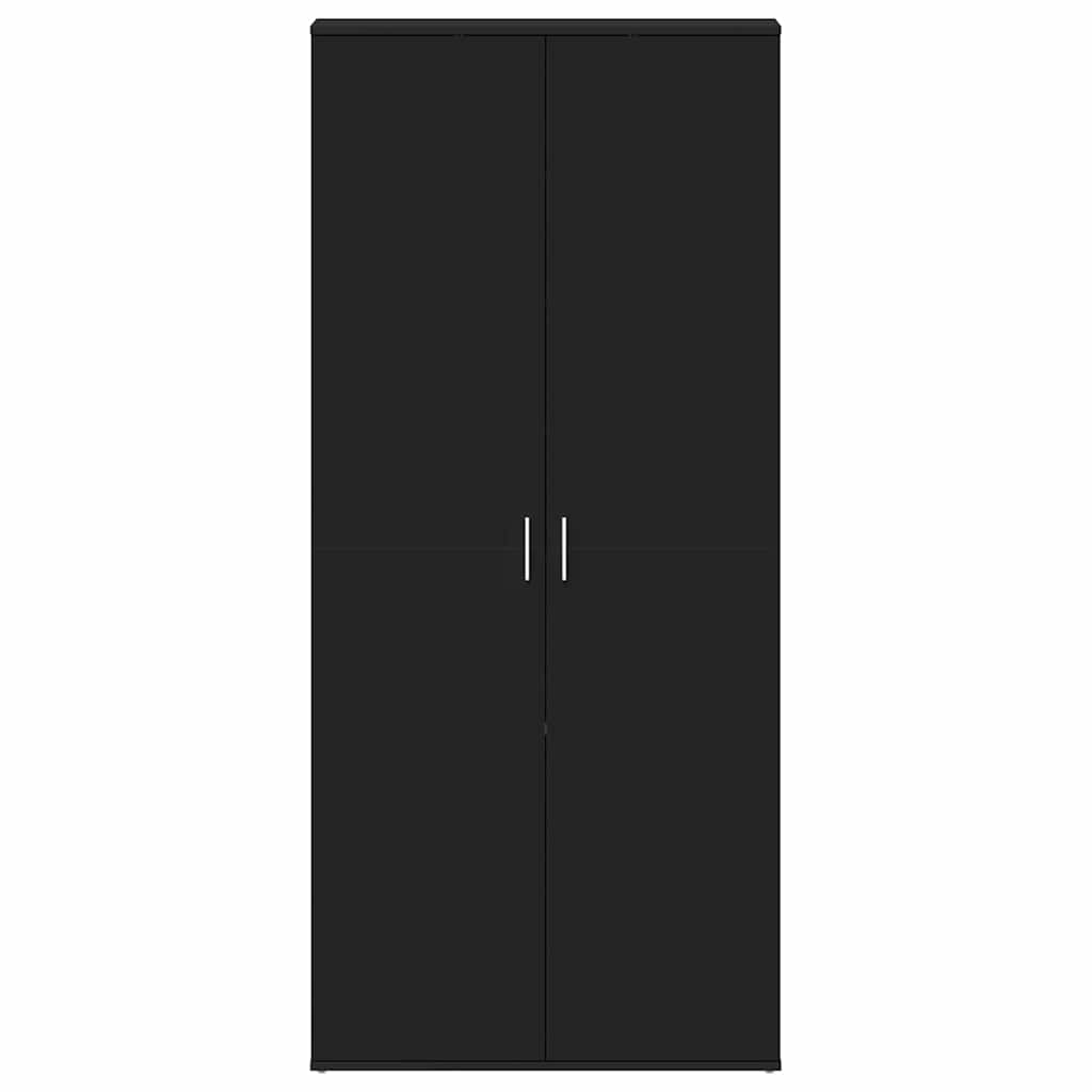 Shoe Cabinet with Shelf Black 80 x 39 x 178 cm Engineered Wood