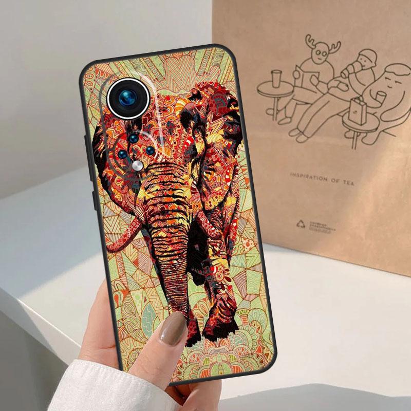 Elephant Floral Tribal For Honor Magic 8 Pro 5 6 7 Lite Case For Honor Win RT 200 400 50 70 90 X8b X9a X9b X9c X9d