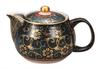 Nakamaru Kutani Ware Teapot Blue Grain Clematis - K9-642