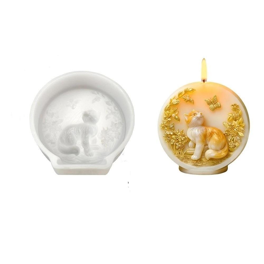 Reusable Animal Soap Mold 3D Aromatherapy Mold Practical Dog Candle Mold Hand Gestures
