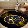 Denver Basketball Team Round Mat, Anti-slip Circle Carpet Chair Rug For livingroom,Bedroom, Doormat Home Decor Gift Christmas Gifts