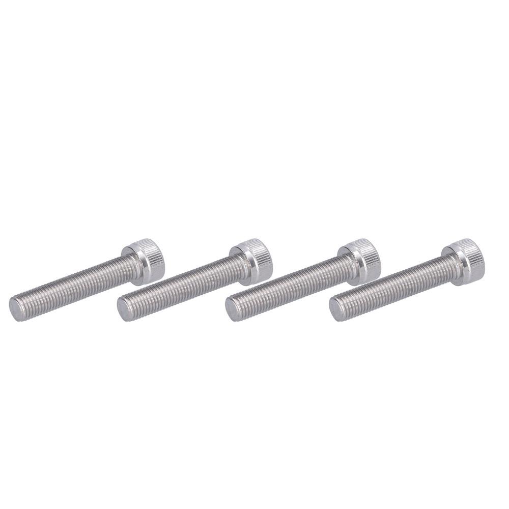 4PCS Fine Pitch 1.25mm Socket Cap Screw Bright Finish Allen Head Bolt For DIY Jobs
