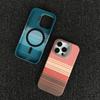 Sunset Moonrise Kevlar Magnetic iPhone 17 Pro Max Case with Creative Lens Stand