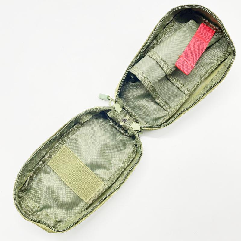 Portable Tactical First Aid Kit - Nylon MOLLE Waist Pack with Medical Pouch and Military Hanging Bag