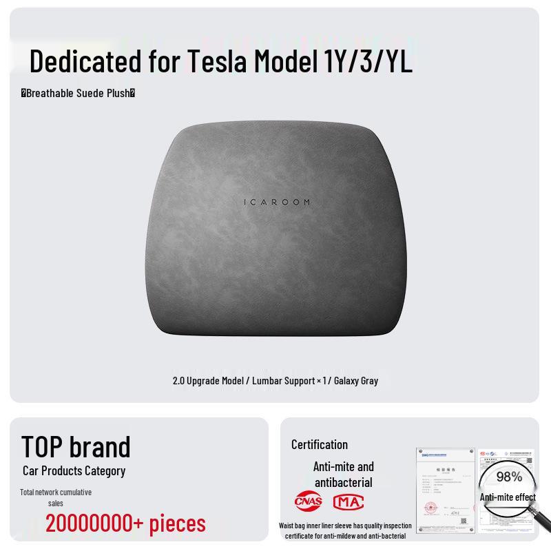 Tesla Model 3/Y/YL Headrest & Lumbar Support Neck Pillow