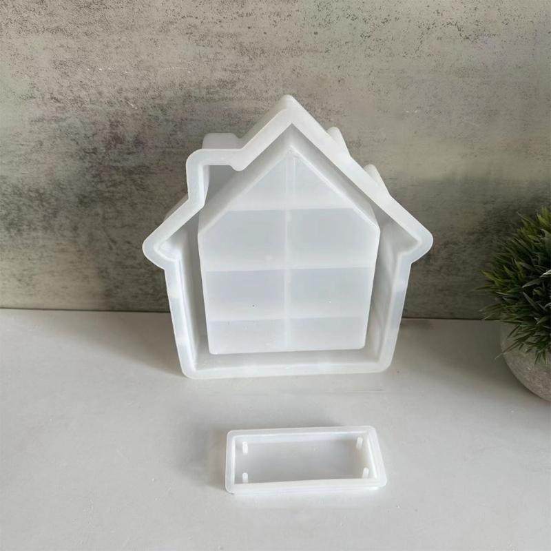 Decorative House Shape Silicone Molds Resin Crafting Tool Silicone Ornament Moulds Silicone Texture Perfect for Crafting