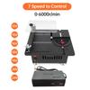 Mini Piła Stołowa Biurkowa Elektryczna do Drewna i Metalu 7 Regulowanych Prędkości Regulacja Kąta z Różnymi Brzeszczotami