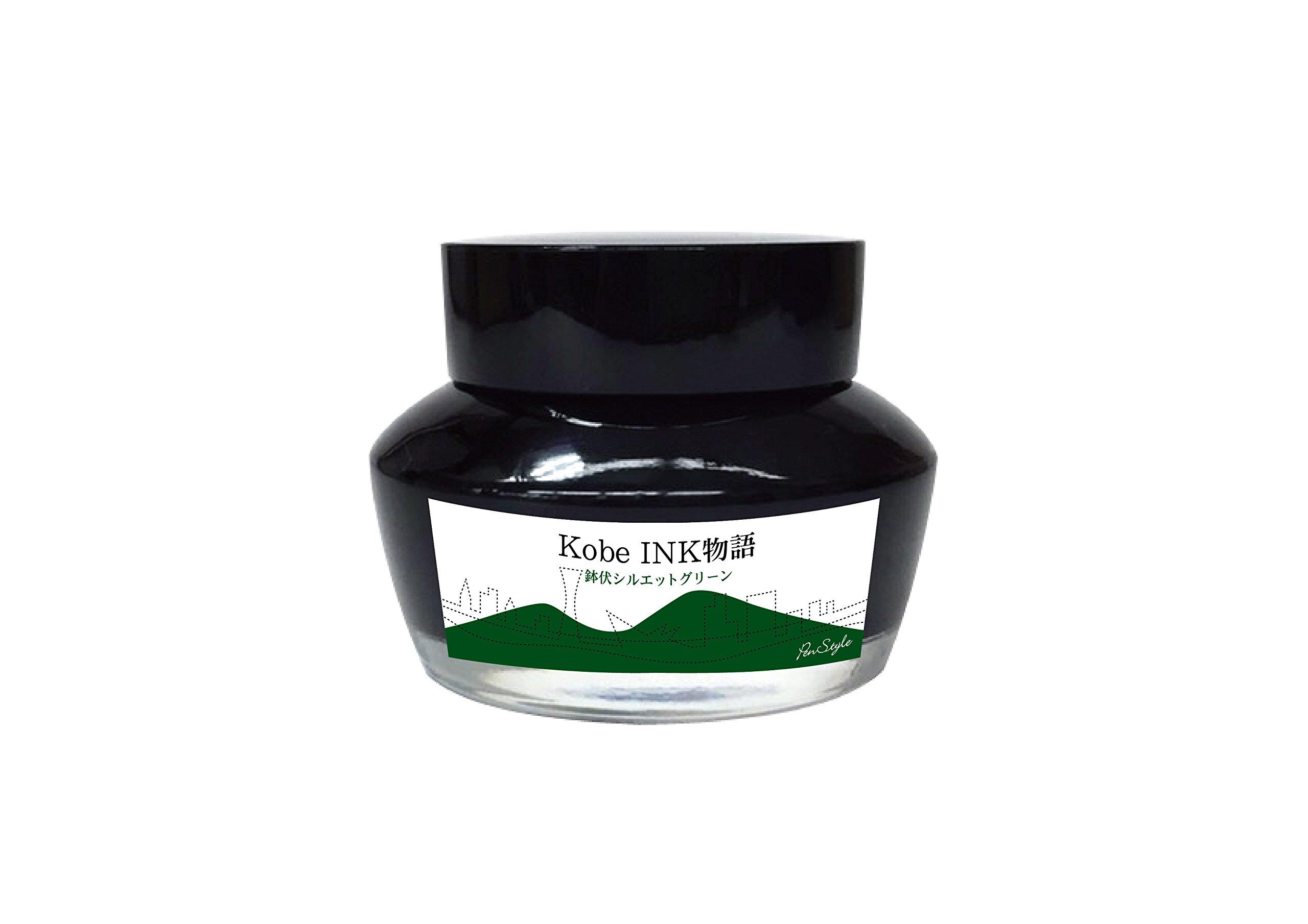 

NAGASAWA Fountain Pen Ink Kobe INK Story 45 Hachibuse Silhouette Green Vol.