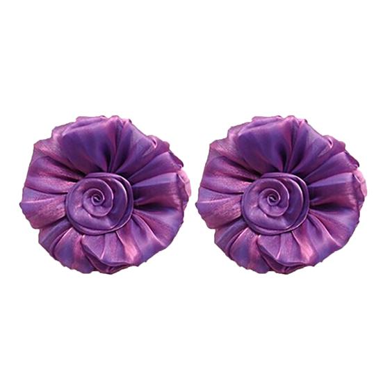 1pár voálových květů růže se stuhou Závěsy do obývacího pokoje na závěsy s kravatou