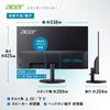 Acer SA243YG0bi Full HD IPS sRGB 1ms 120Hz Zero Frame HDMI Mini Blue Light Acer Display Color VESA Mount Compatible 23.8-inch Anti-Glare 99% (VRB)