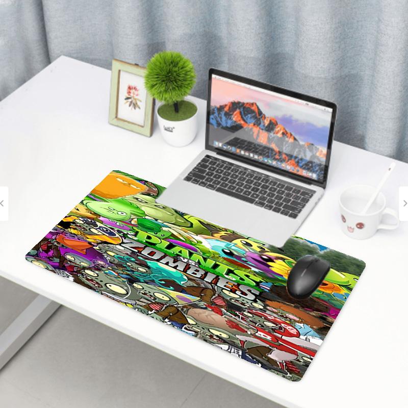 Plants vs. Zombies Print Mouse Pad, Anti‑Slip Desktop keyboard Mat, for PC Laptop Gaming Working Daily Use, Cool Festival Surprise Gift