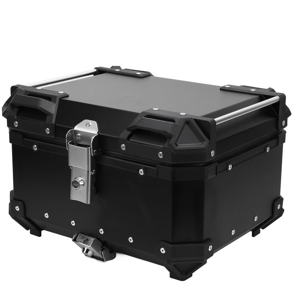 32L Motorcycle Top Box with Safety Lock Quick Release Universal Fit Water Resistant Motorcycle Trunk Luggage Top Case