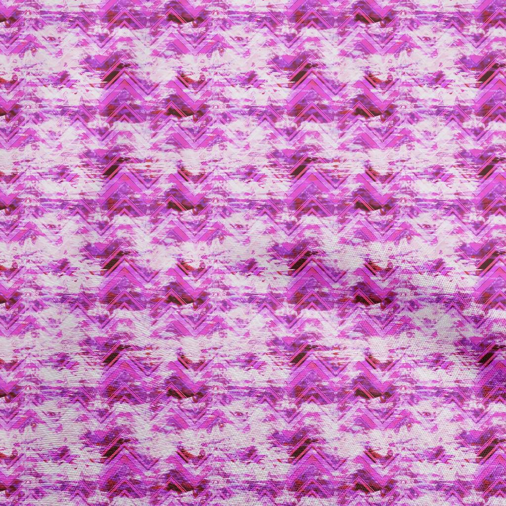 oneOone Cotton Flex Blue2 Stoff, abstrakt, Zickzack, Nähen, Basteln, Projekte, Stoffdrucke, Meterware, 40 Zoll