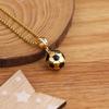 Football Necklace Men's Titanium Steel Non Fading Creative Sports Style European And American Stainless Steel Jewelry Pendant