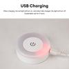 Tragbare LED Touch Sensor Nachtlichter 3 Modi Magnetfuß Wandlampe USB Aufgeladen Rund Dimmbares Nachtlicht Raumdeko