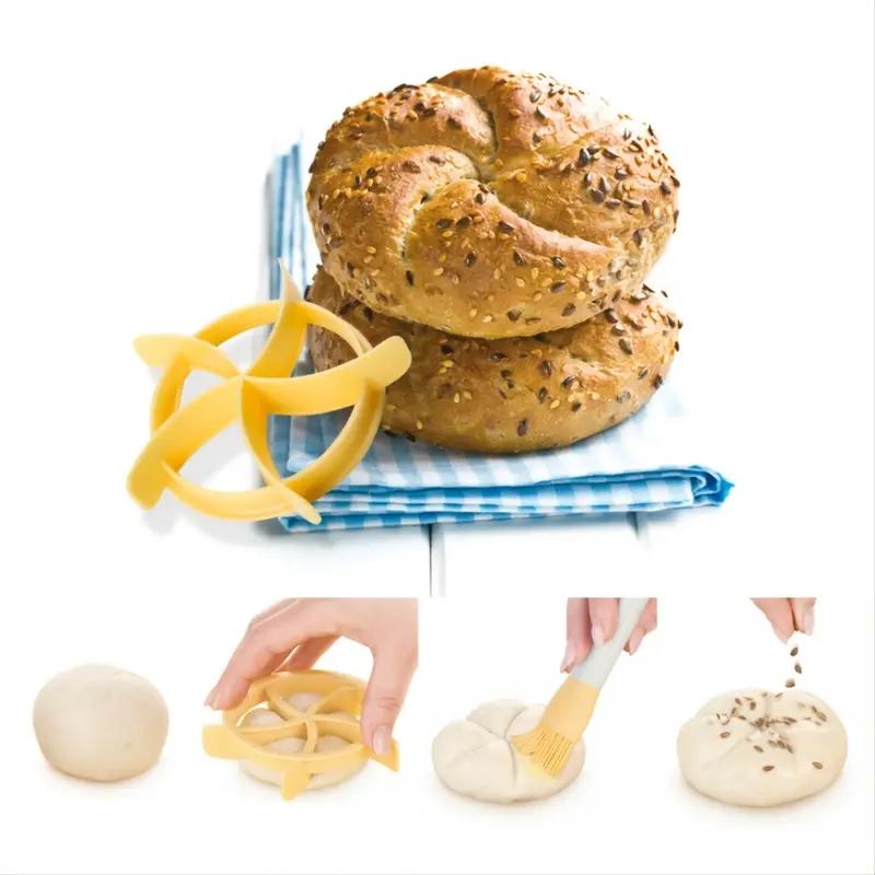 Plastic Croissant Cutters Bread Line Mould Dessert Stamper Roll Maker Baking Pastry Tools Bakeware Kitchen Gadgets
