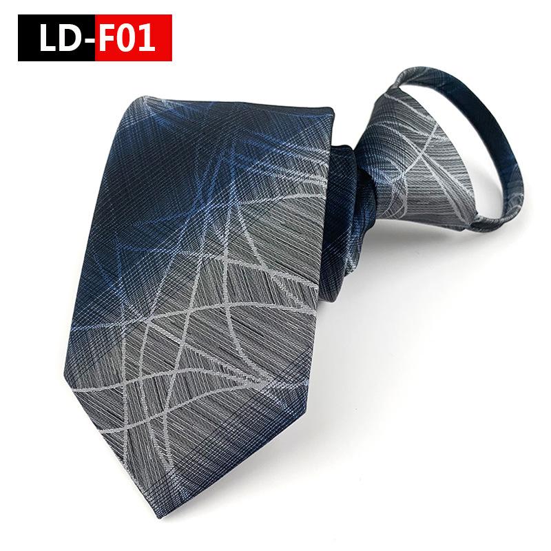 Zipper Style Knot-Free Men's Business Casual Tie