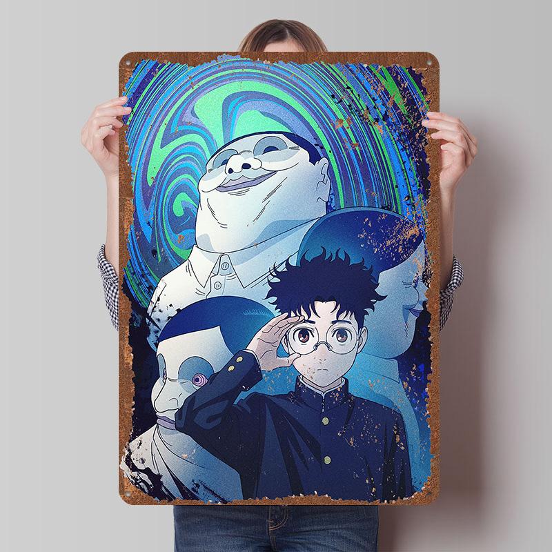 DAN DA DAN Tinplate Posters Custom Wall Art Vintage Metal Signs Retro Tin Plaque for Bedroom Decoration Gaming Home Decorations