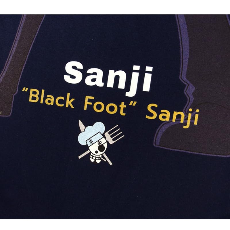 EVERSOUL ONE PIECE Short Featuring and Zoro from the Straw Hat Anime Character Size T-Shirt, Sleeve, Sanji, Luffy, Chopper, Nami, Pirates.