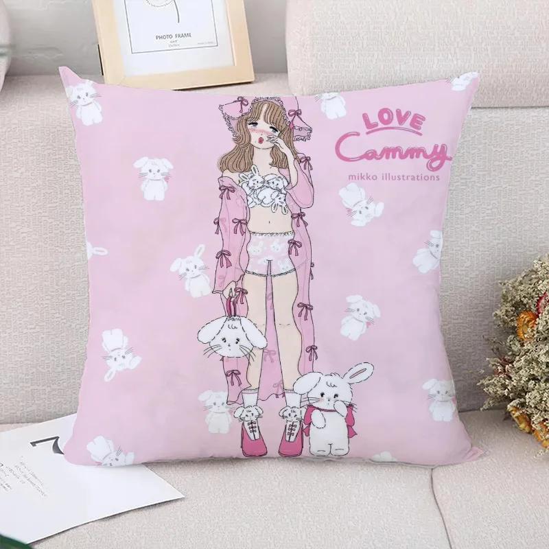 

Декоративные подушки для дивана Mikko Illustrations Наволочки для подушек Подушка для пары Наволочки Украшение для машины Осенний декор Чехол 66x66cm зелёный