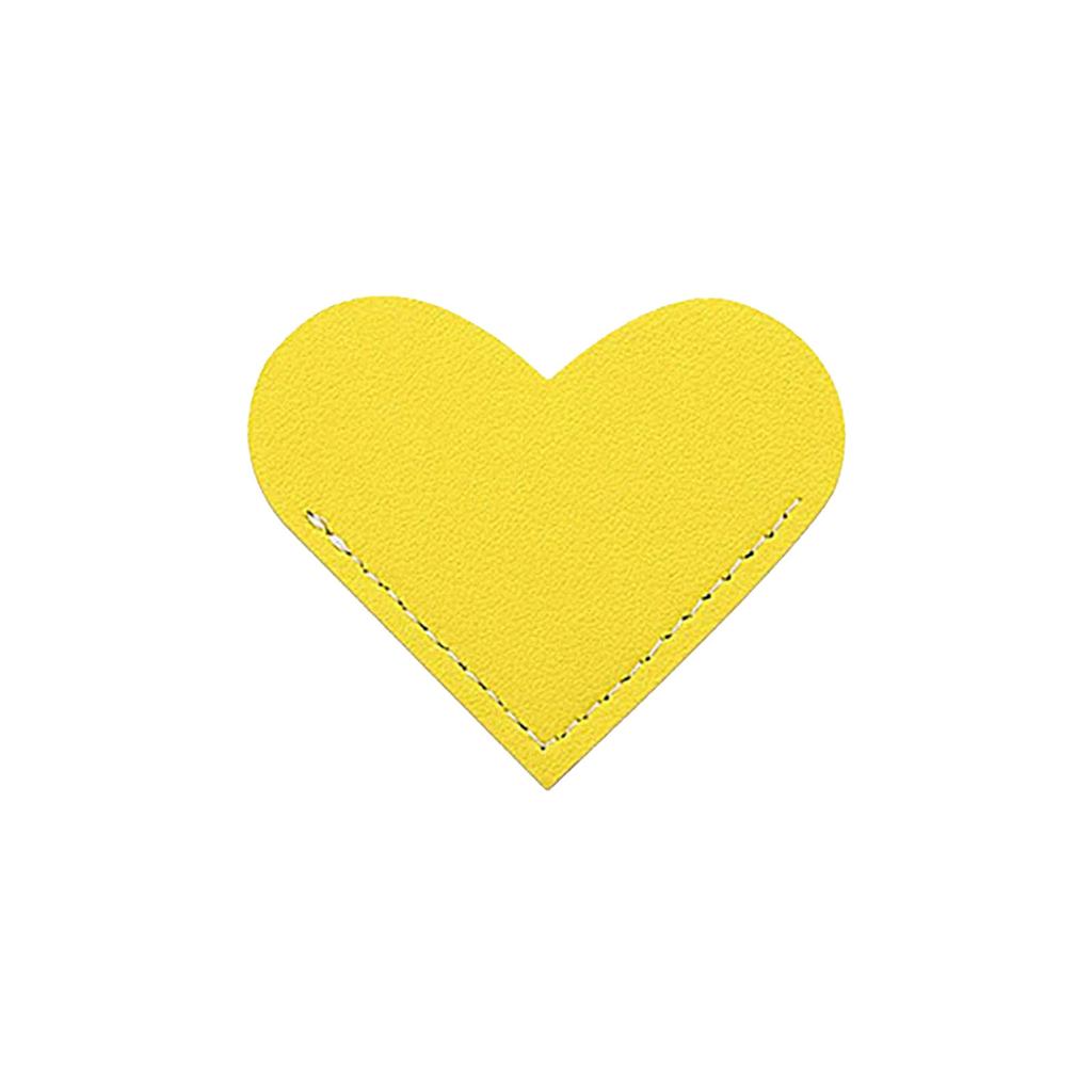 Leather Heart Bookmark Corner Leather Reading Dividers Love Book Page Folder