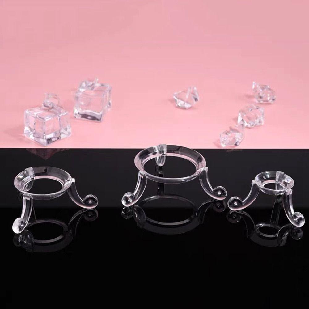 Transparent Crystal Ball Base Triangular Structure Sphere Display Holder  Home