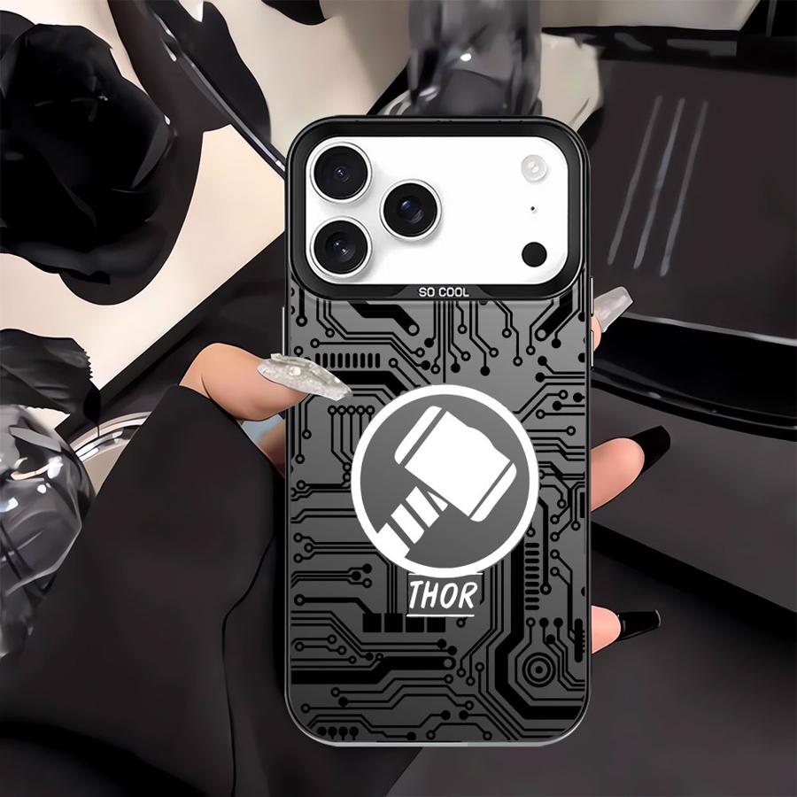 

Чехол Marvel Avengers Hero для iPhone 17 Pro Max XR 12 11 XS 15 Plus 16 16e Air 13 14 Задняя крышка для телефона iPhone 12