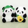 Adorable Panda Plush Pendant With Short Plush Fabric For Kids Backpack Accessories