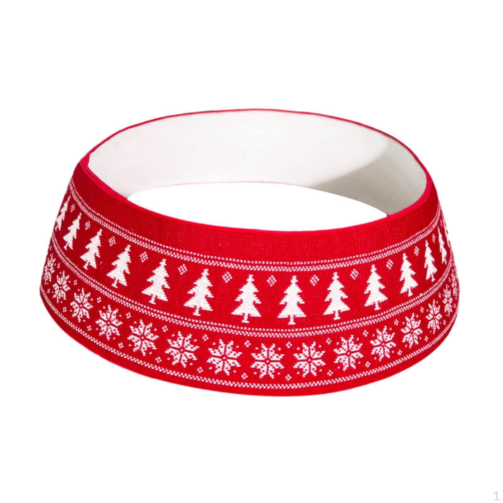 

28 Чехол-юбка для рождественской елки Рождественский декор Украшение Вязаный для отеля