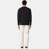 Stone Island Solid Logo Long Sleeve Crewneck Sweatshirt Men sweatshirts Black K1S1561000-20S0060-V0029