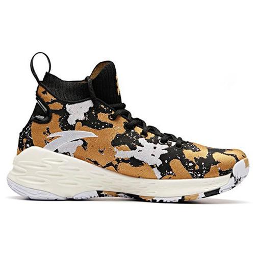 New Anta KT4 Black History Month Shock The Game Durable Breathable High-Top Basketball Shoes Black White Gold 11911101X-14