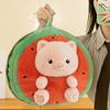 Watermelon Pig Plushie Toy Stuffed Fruit Animal Doll Cute Photo Prop Home Ornament Party Decor for