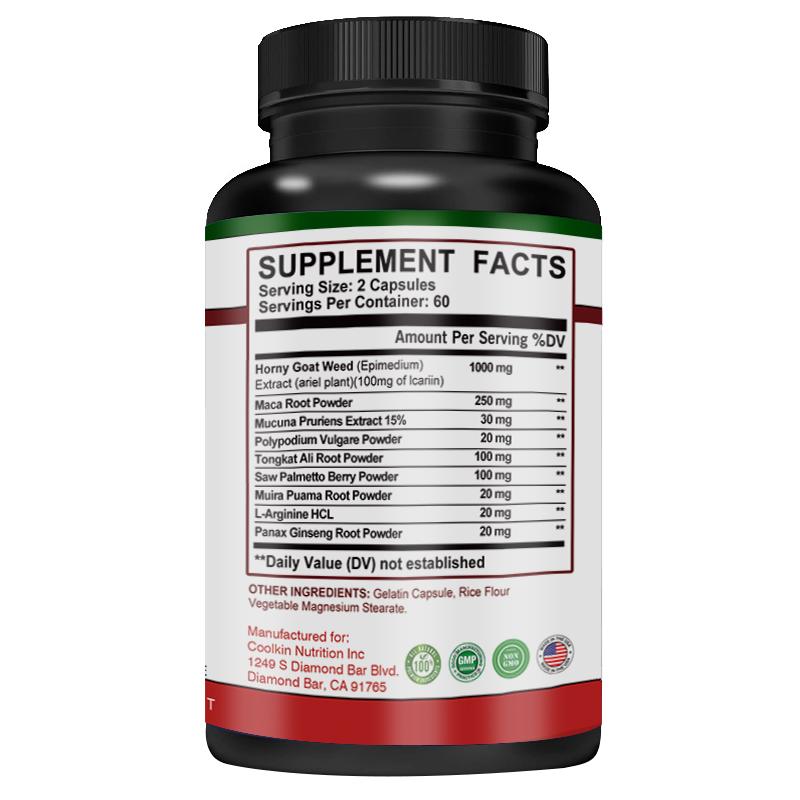Coolkin Epimedium Extract Capsules - Endurance, Energy