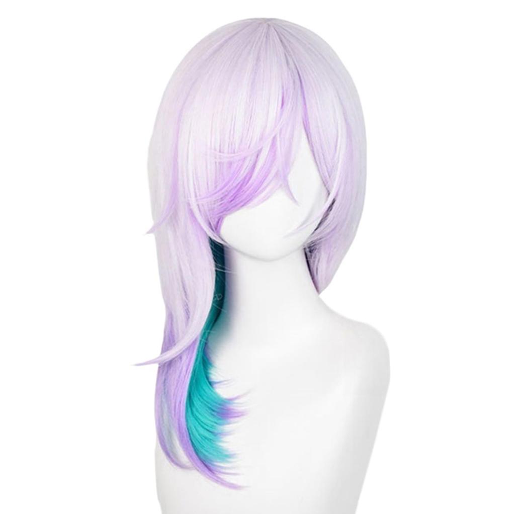 LAOBAO Cosplay Yatonoue Kata Disguise Light Blue and Purple Medium Costume Perfect for Cultural School and Events Wig, Wig, Heat-Resistant, Wig, Mesh,