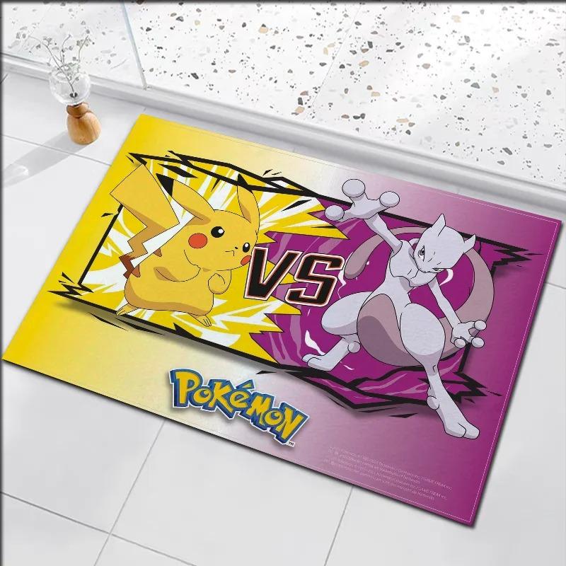  Disney Anime Pokemon Floor Mat Cute Child Living Room Bedroom Bathroom Kitchen Entrance Rugs Non-slip Home Decor Carpet