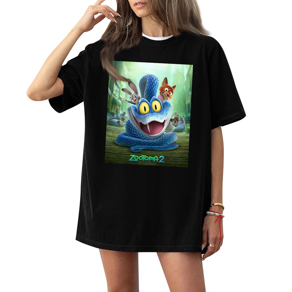 Damen Casual Mode Rundhals Bedrucktes Kurzarm T-Shirt Top