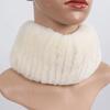 Hot Sale Winter Women Knitted Real Rex Rabbit Fur Scarf Natural Soft Rex Rabbit Fur Scarves Girls Warm Genuine Fur Headband