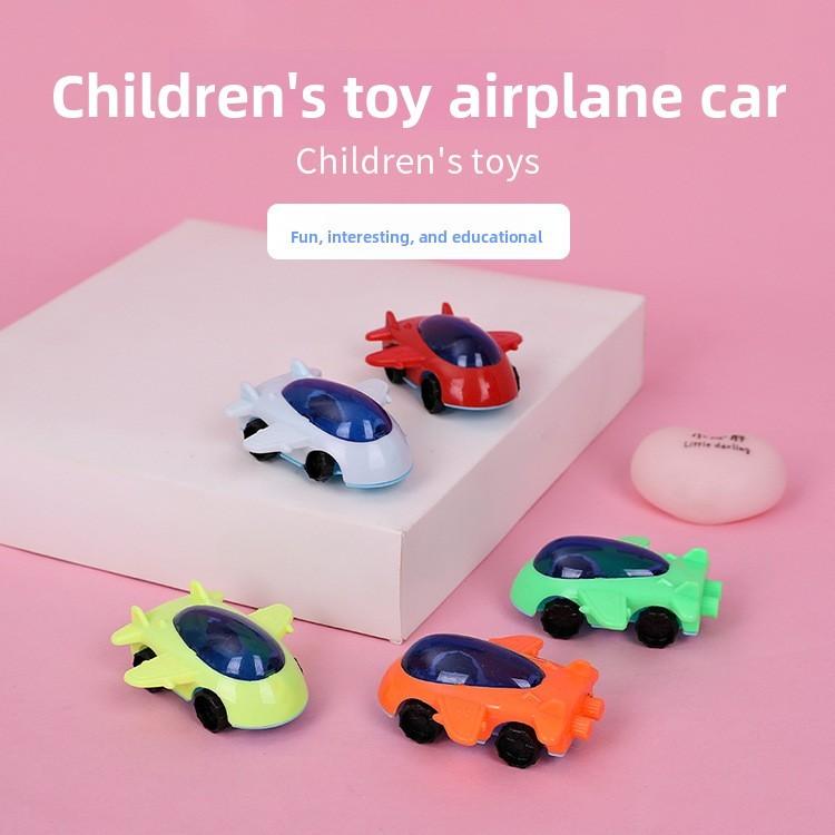 Plastic Space Kids Airplane Toy With Sliding Function For Visual Skills Motor